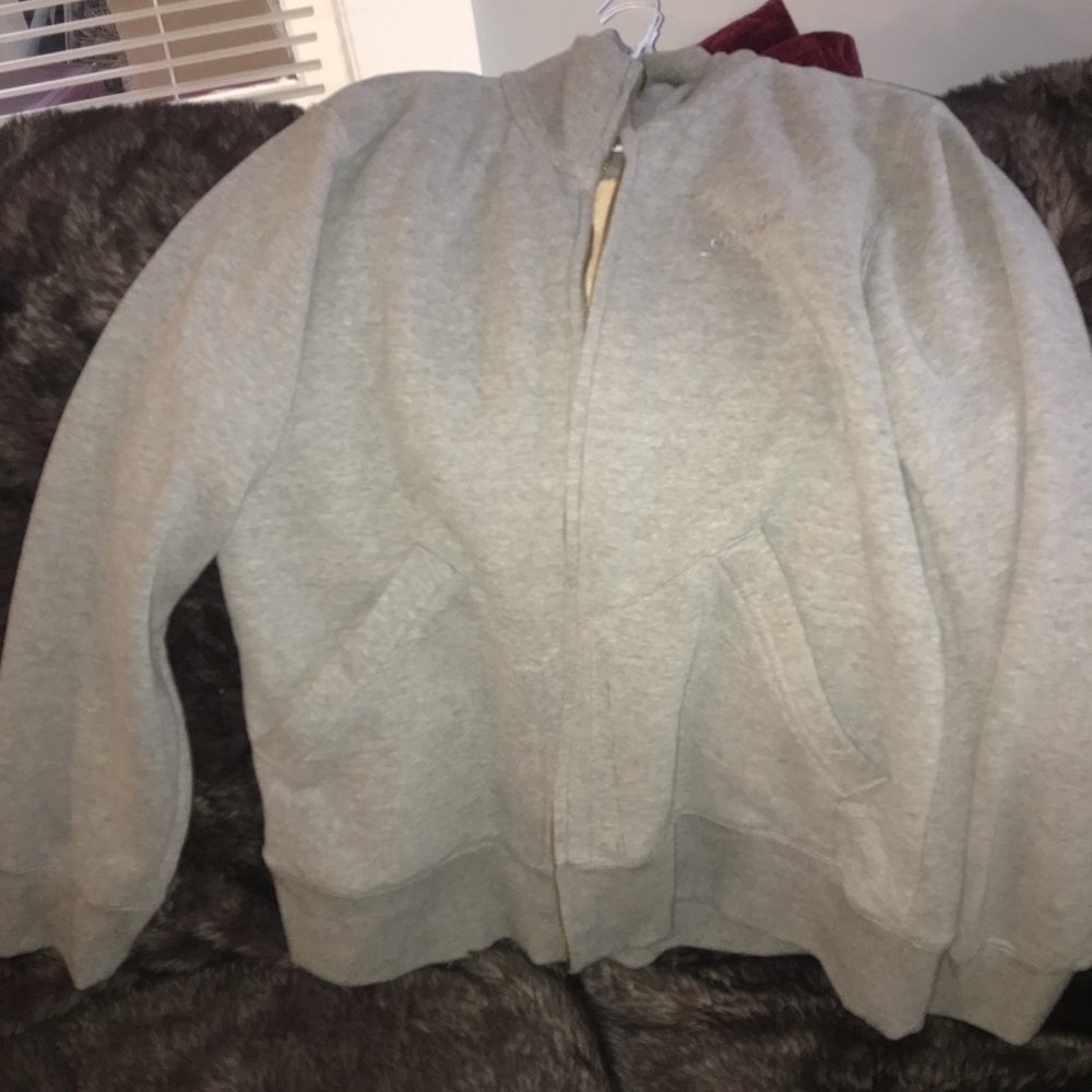 Gray jacket warm inside